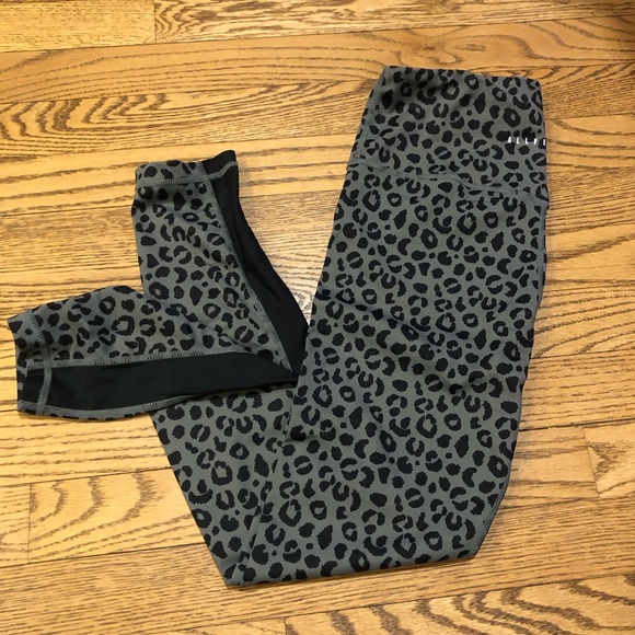 AllFenix Pants - Allfenix Leggings 7/8 Black Grey Leopard
